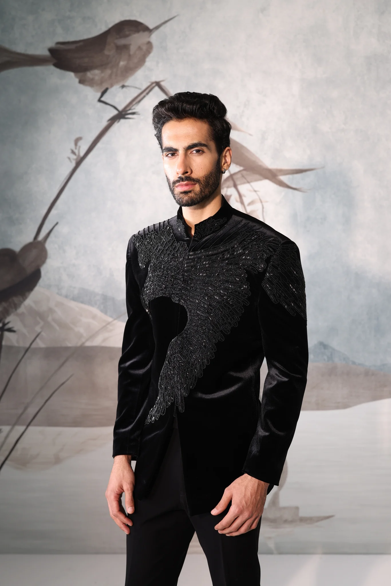 Black bandgala with vulture design - Image 3