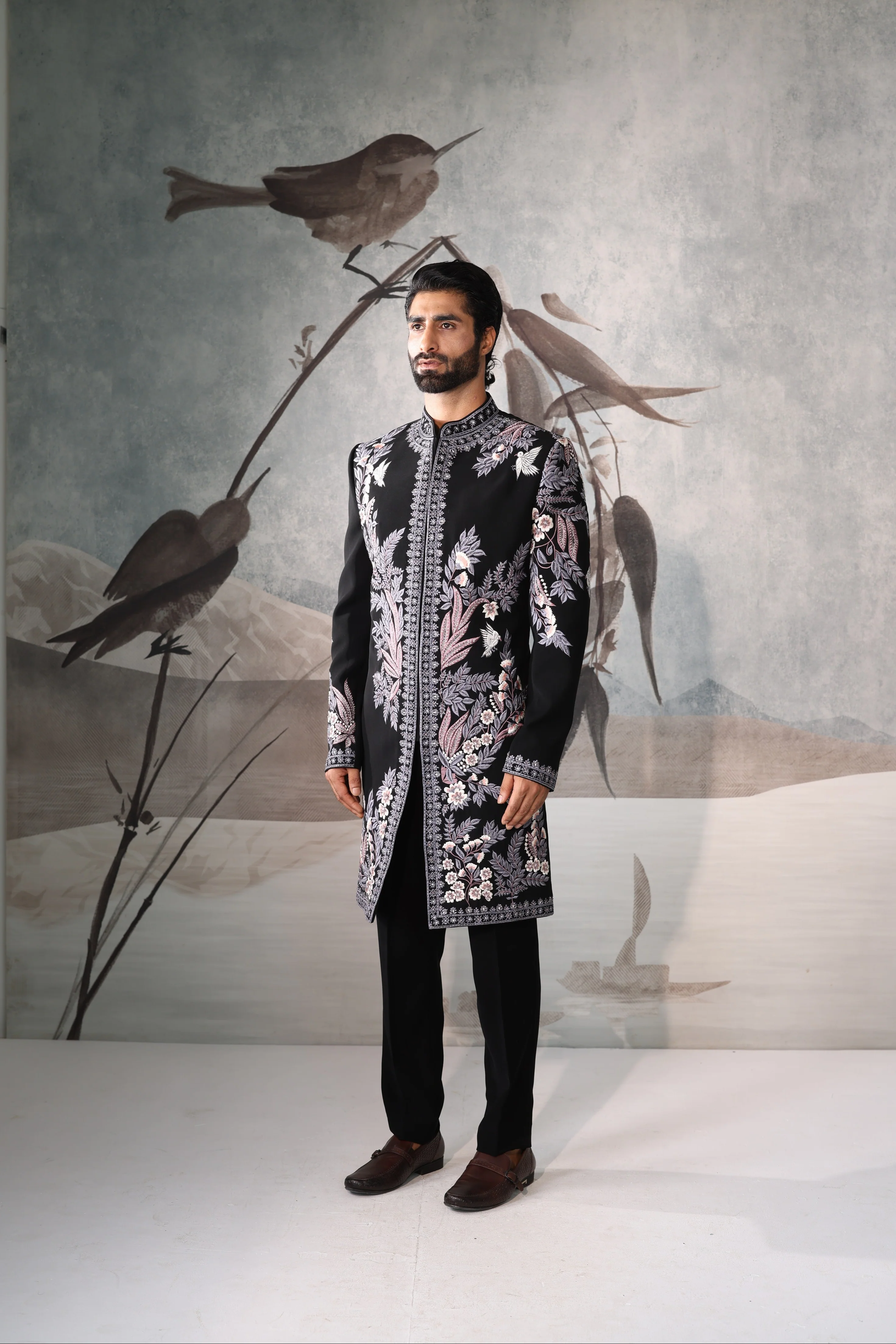 Black Indo Western for men - Image 2