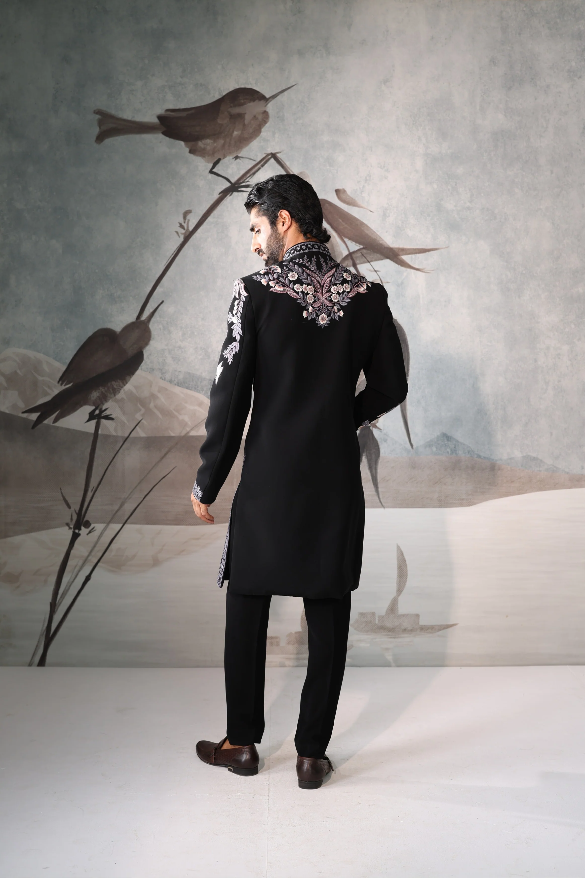 Black Indo Western for men - Image 4