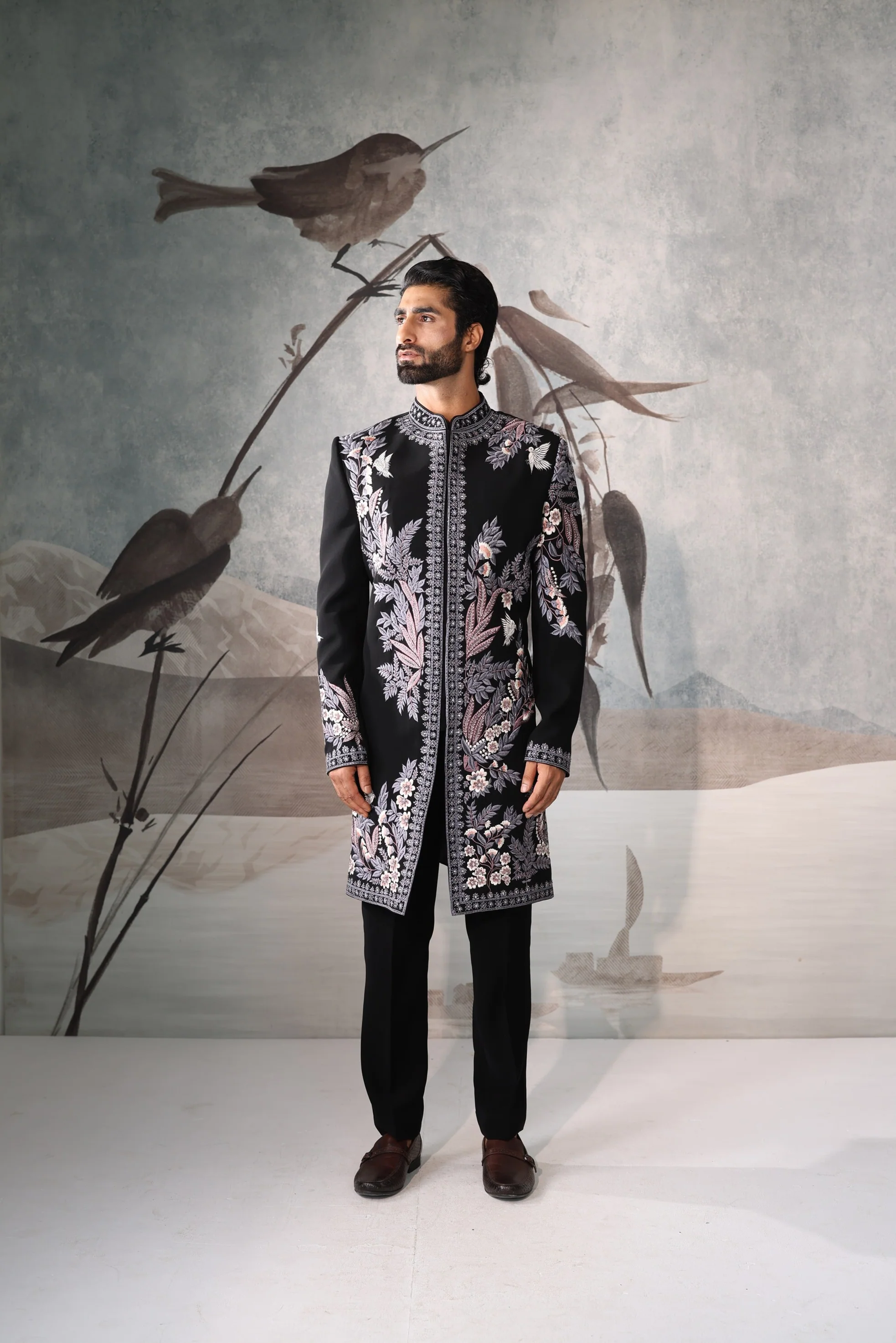 Black Indo Western for men - Image 5