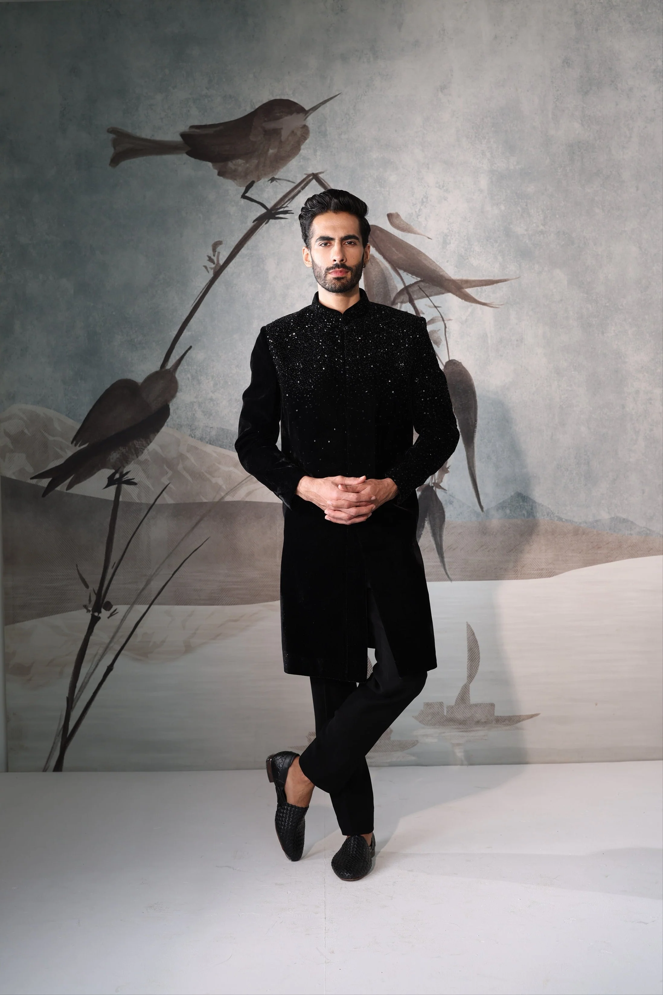 Black Indo-Western WITH SEQUENCE WORK - Image 5