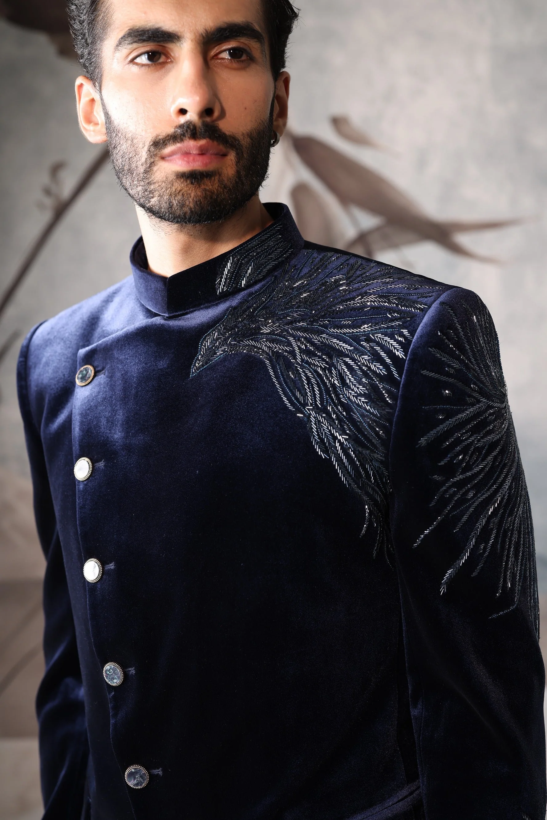 Blue Jodhpuri Set for men - Image 4
