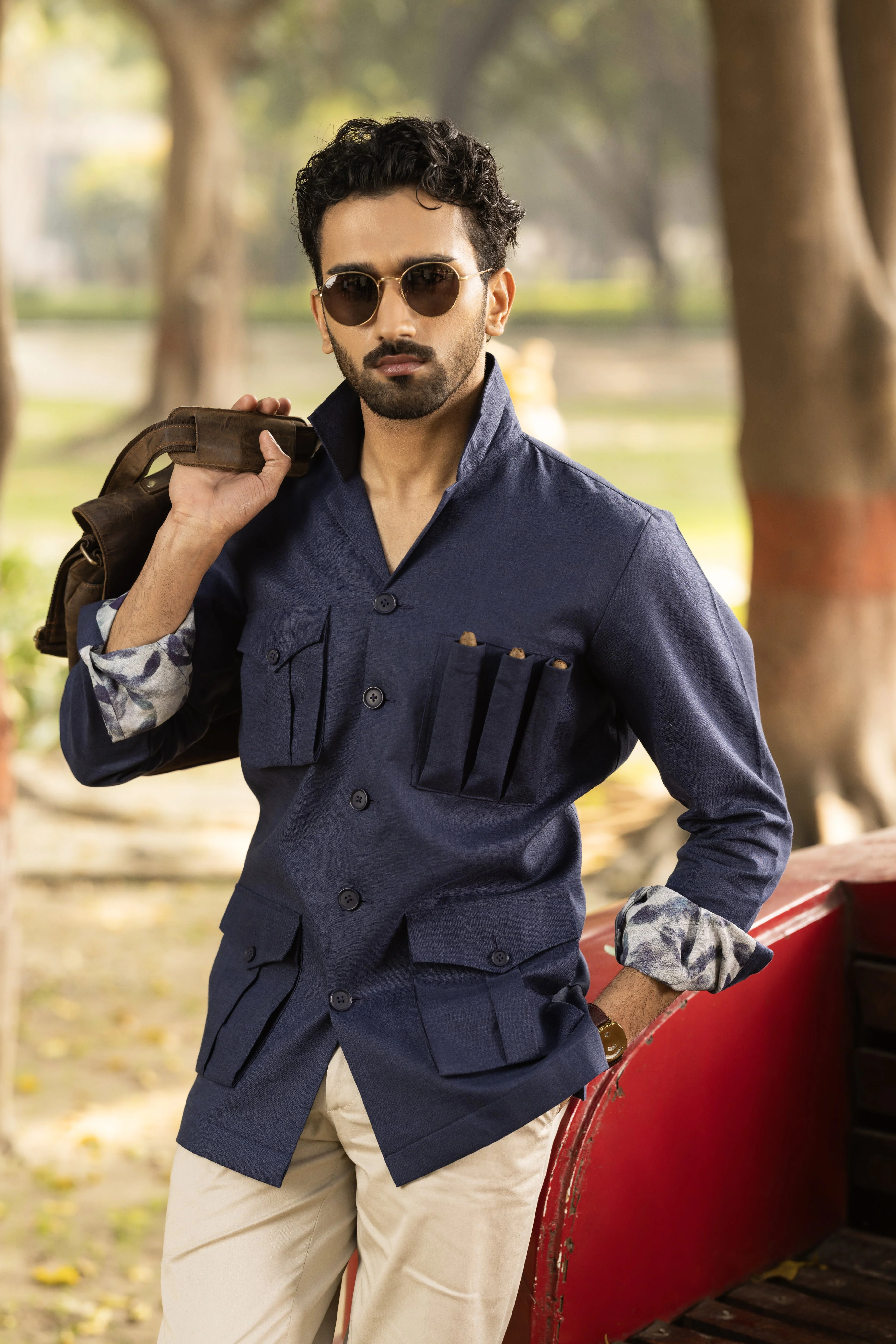 Blue Safari Shirt - Image 2