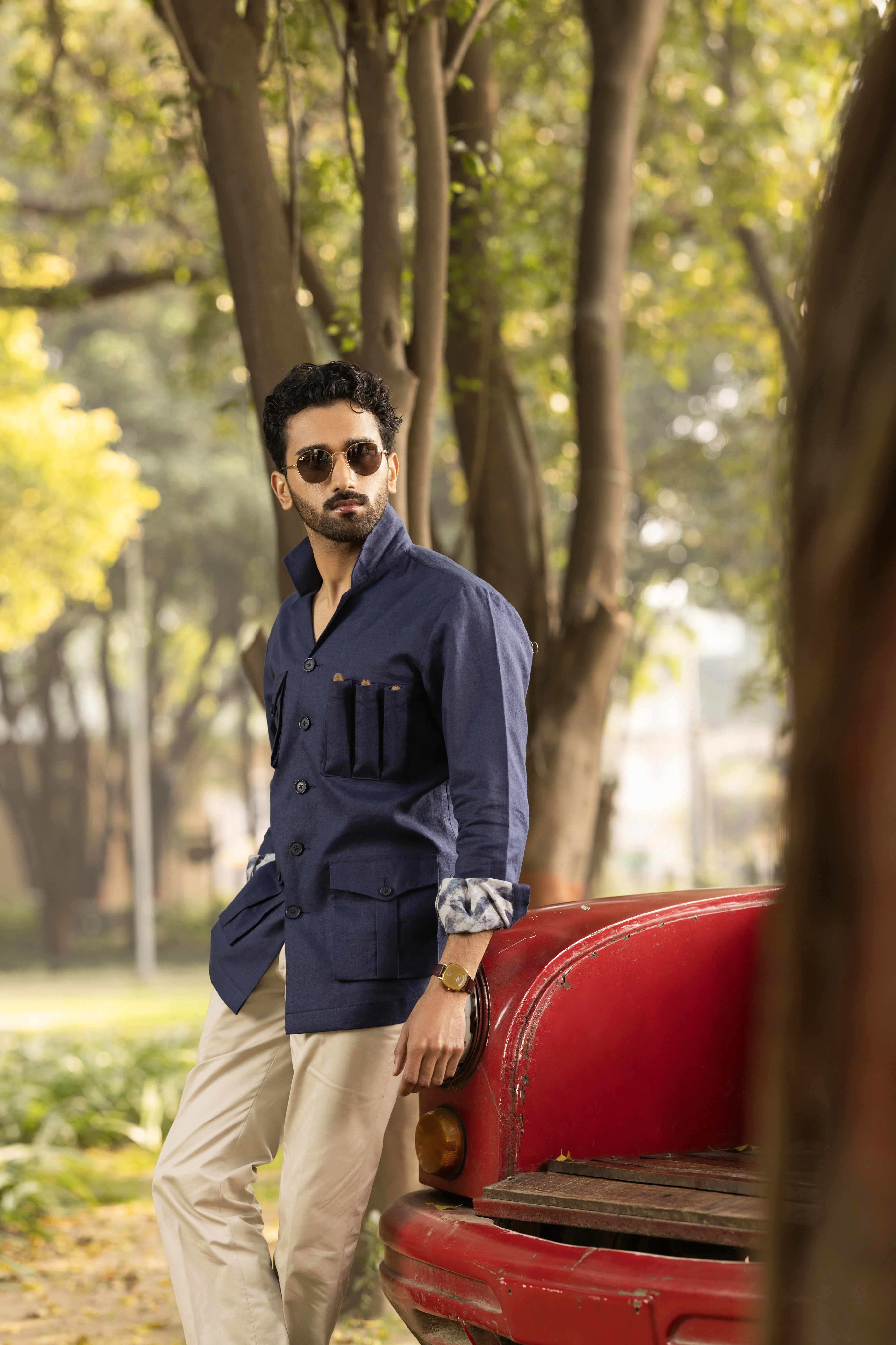 Blue Safari Shirt - Image 3