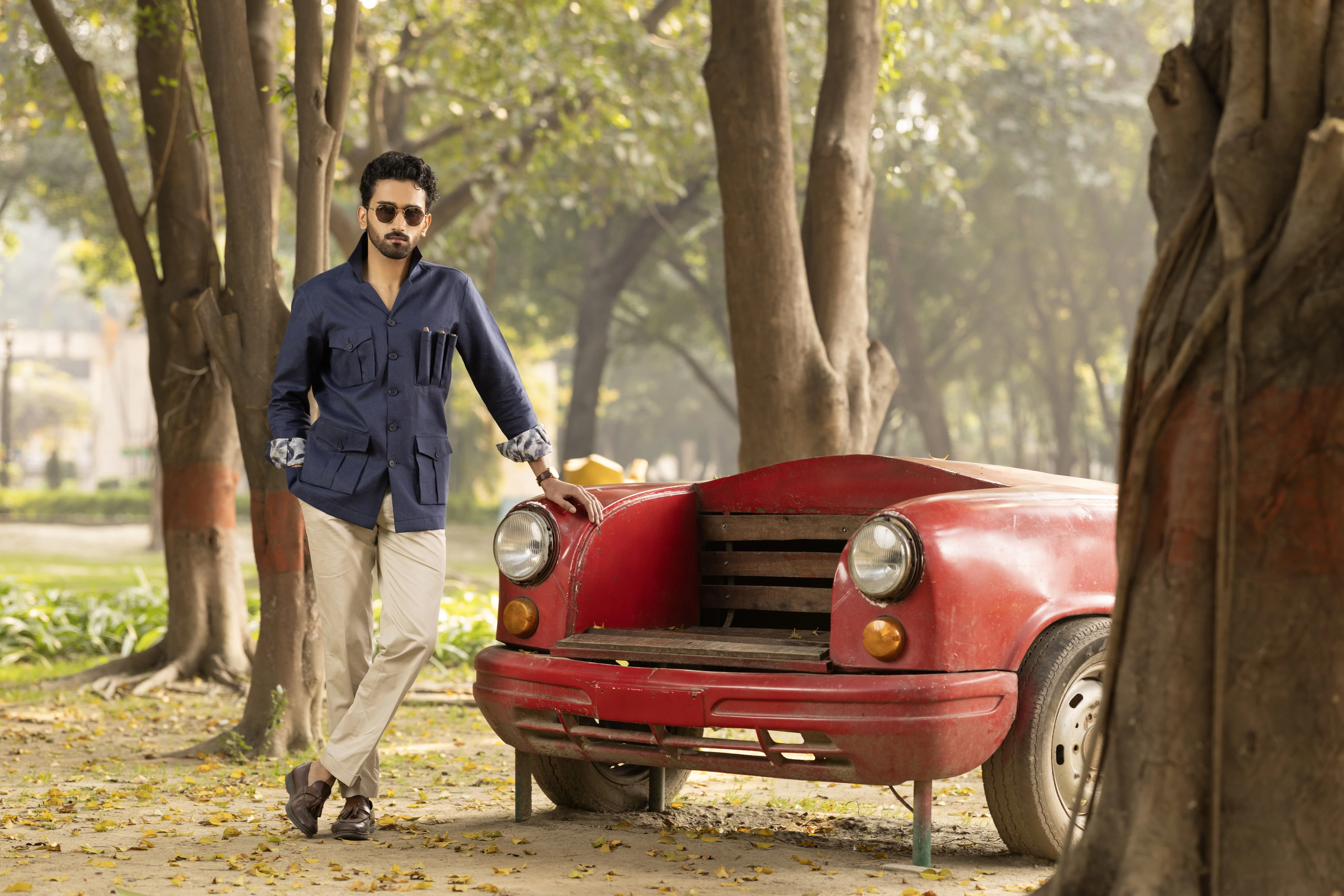 Blue Safari Shirt - Image 4