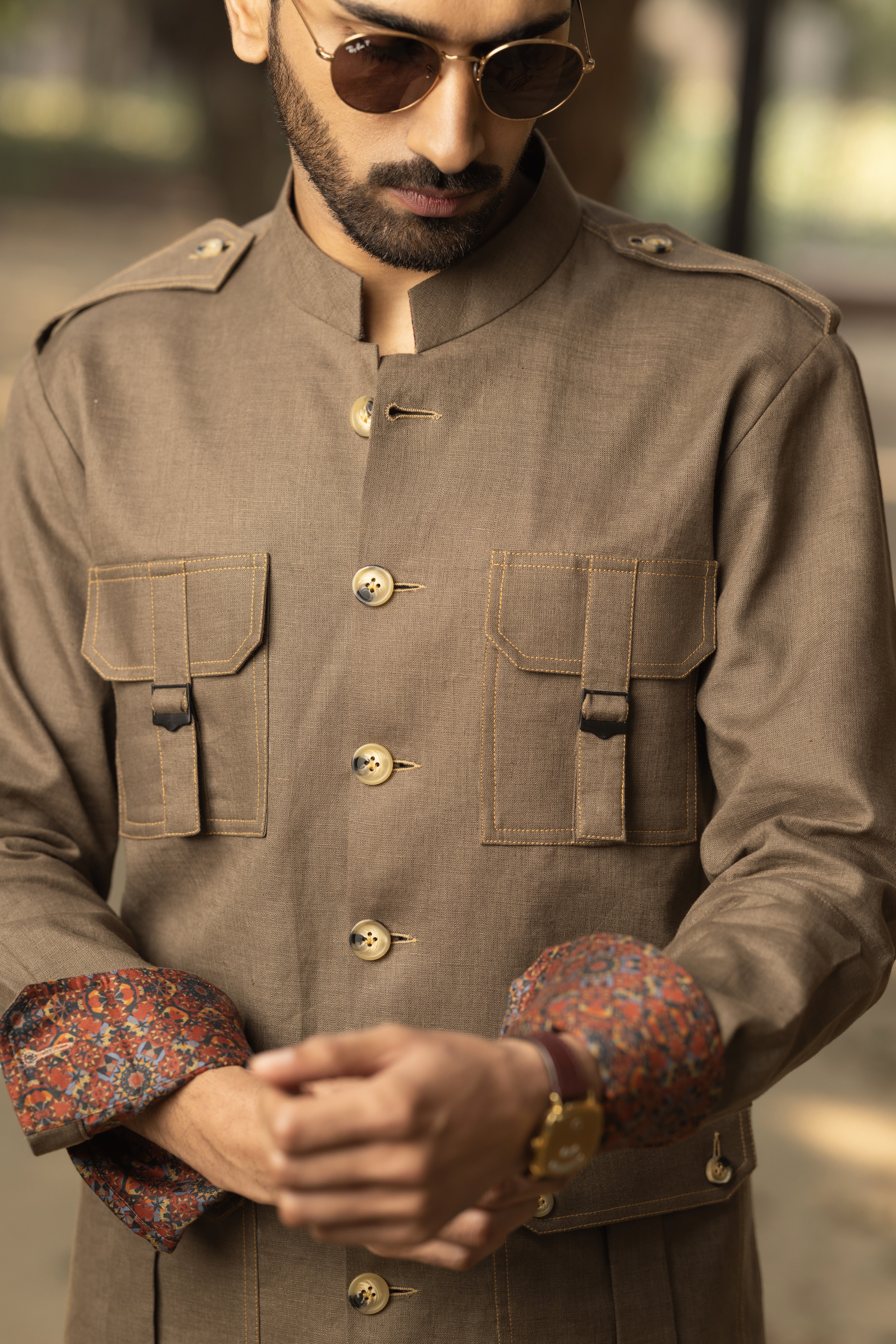 Brown Safari Shirt - Image 2
