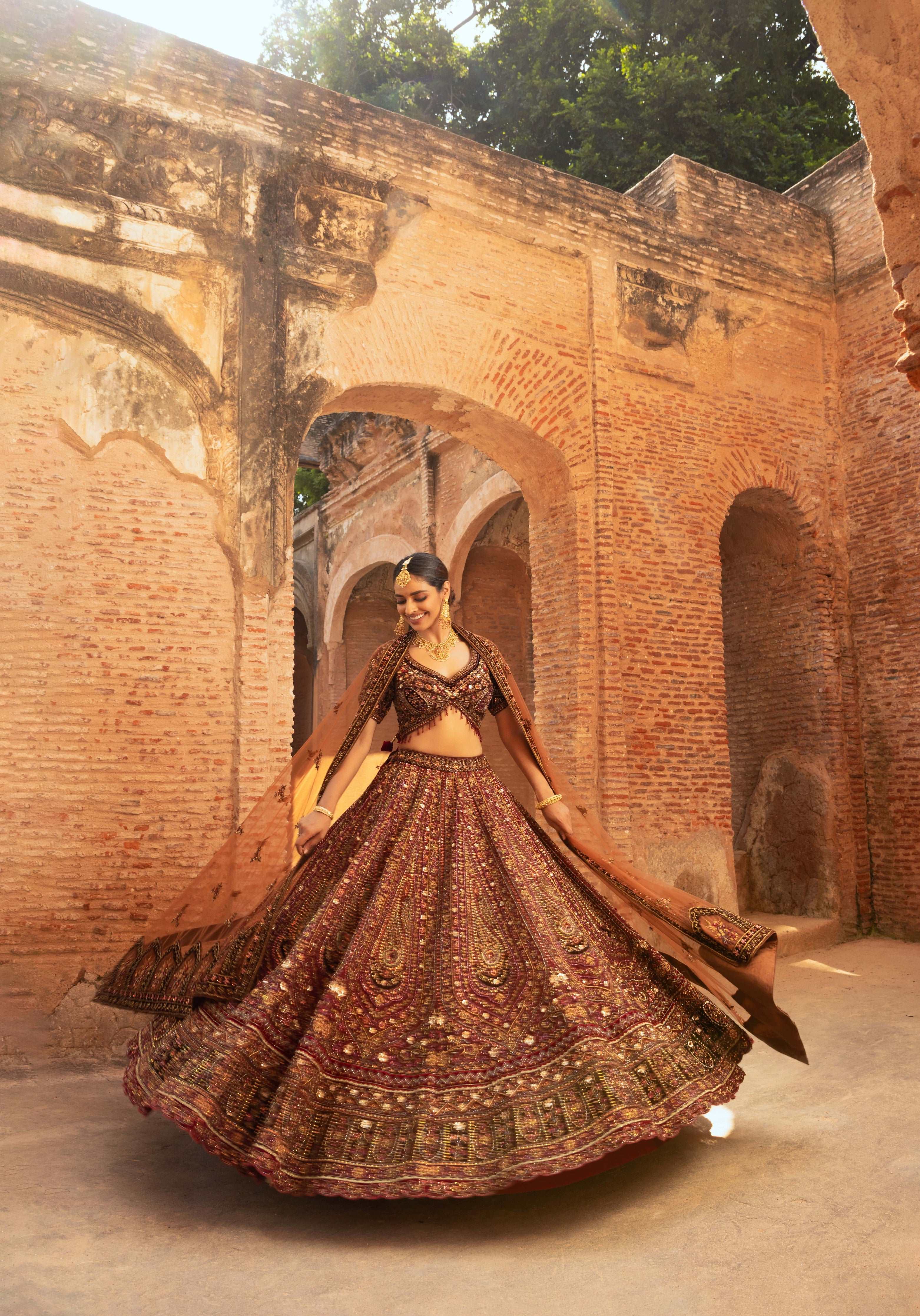 Contemporary Rajasthani-Inspired Bridal Lehenga - Image 4