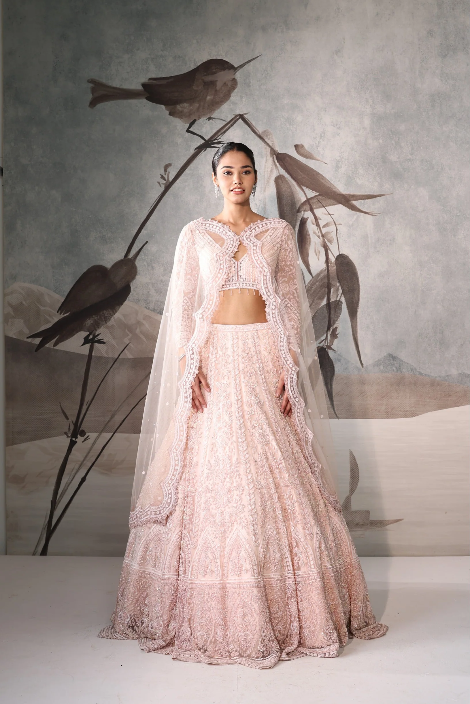 Designer Pink Lehenga with Heavy Embroidery – Wedding Ceremony Outfit