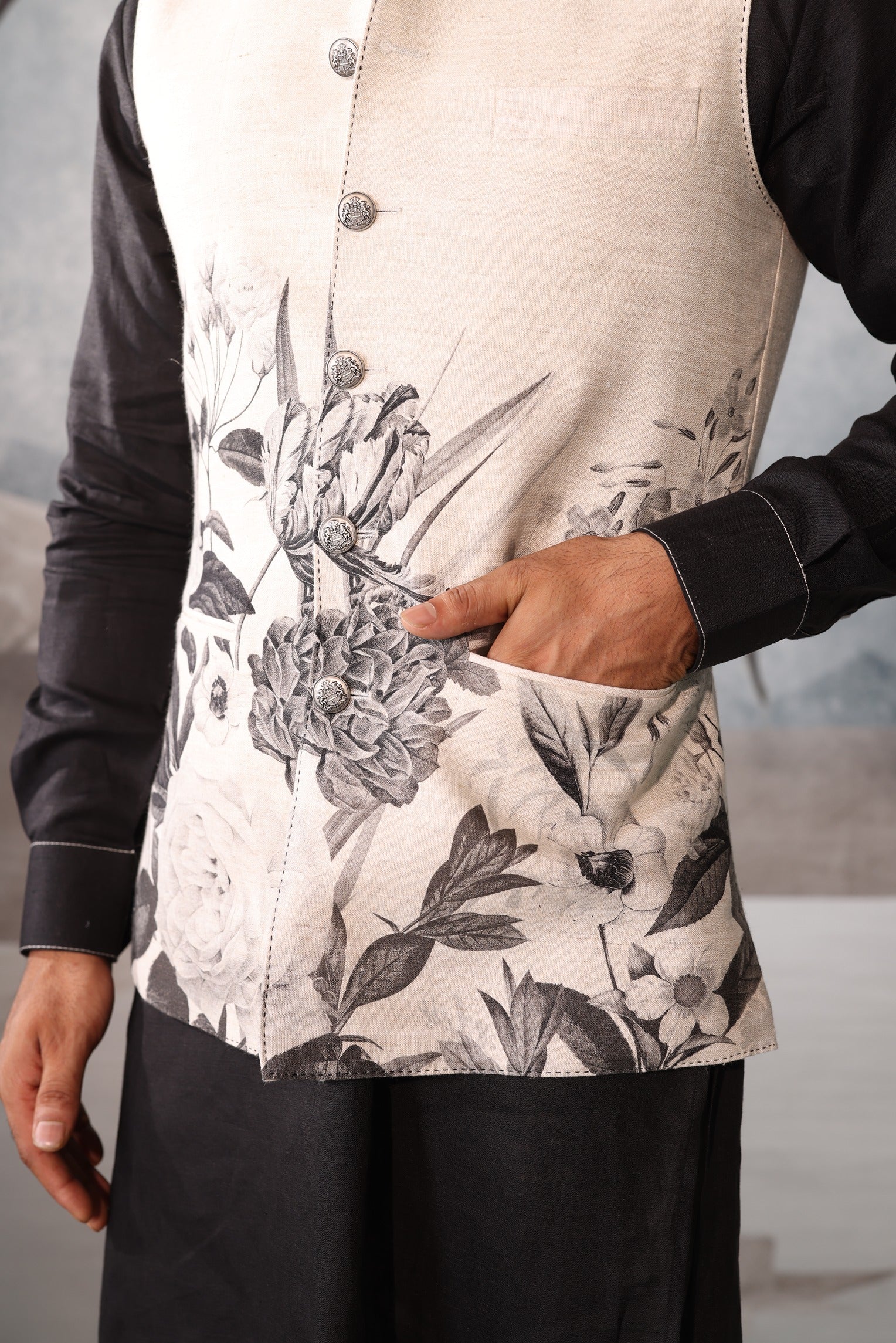 Floral design sadri set - Image 3