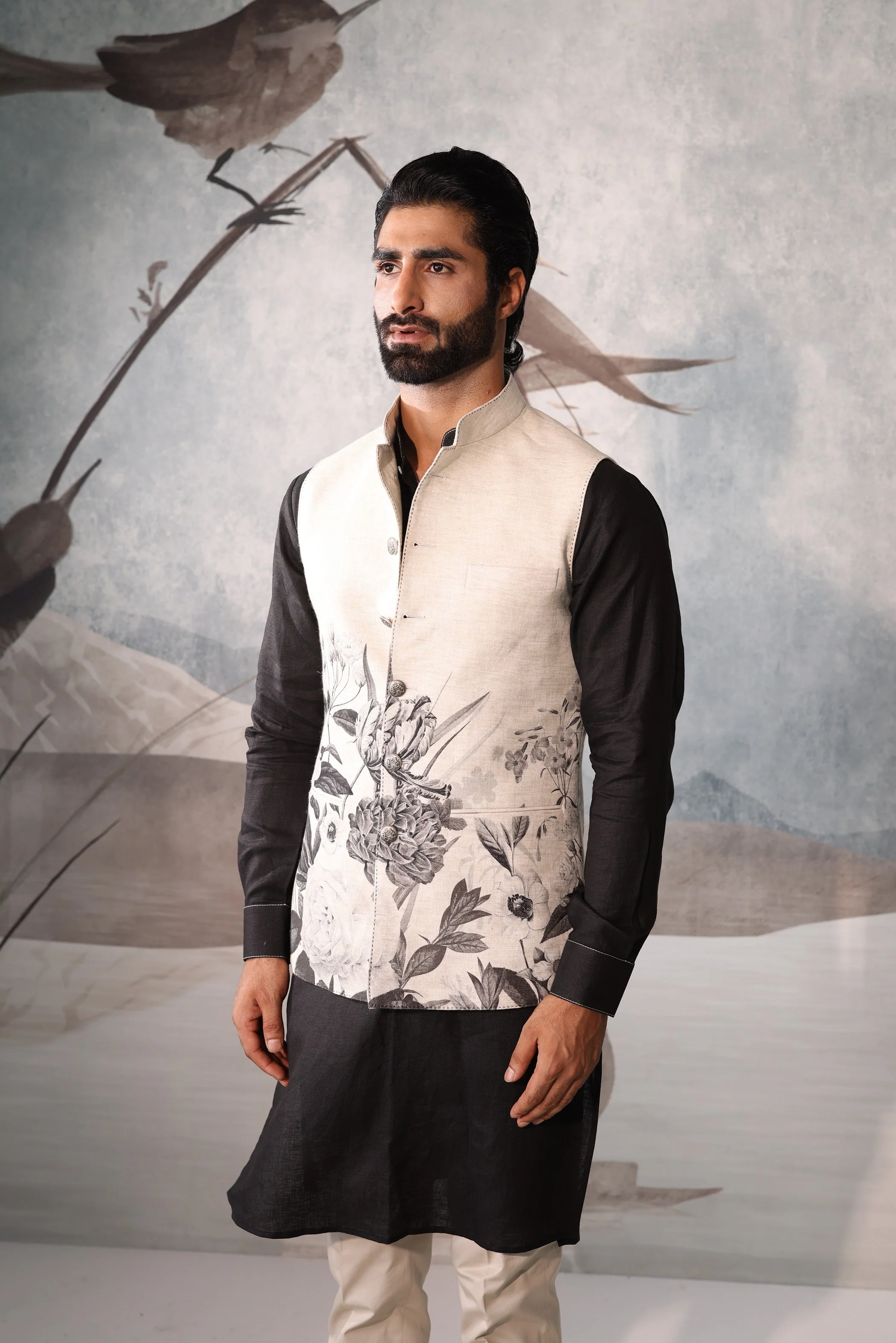 Floral design sadri set - Image 4