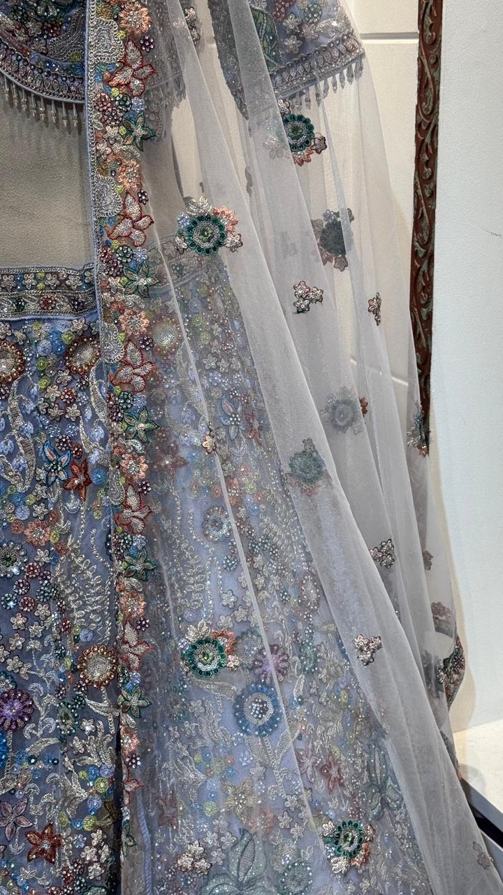 Floral lehenga - Image 3