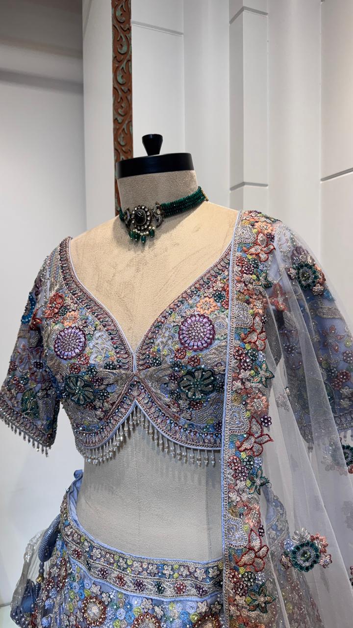 Floral lehenga - Image 5