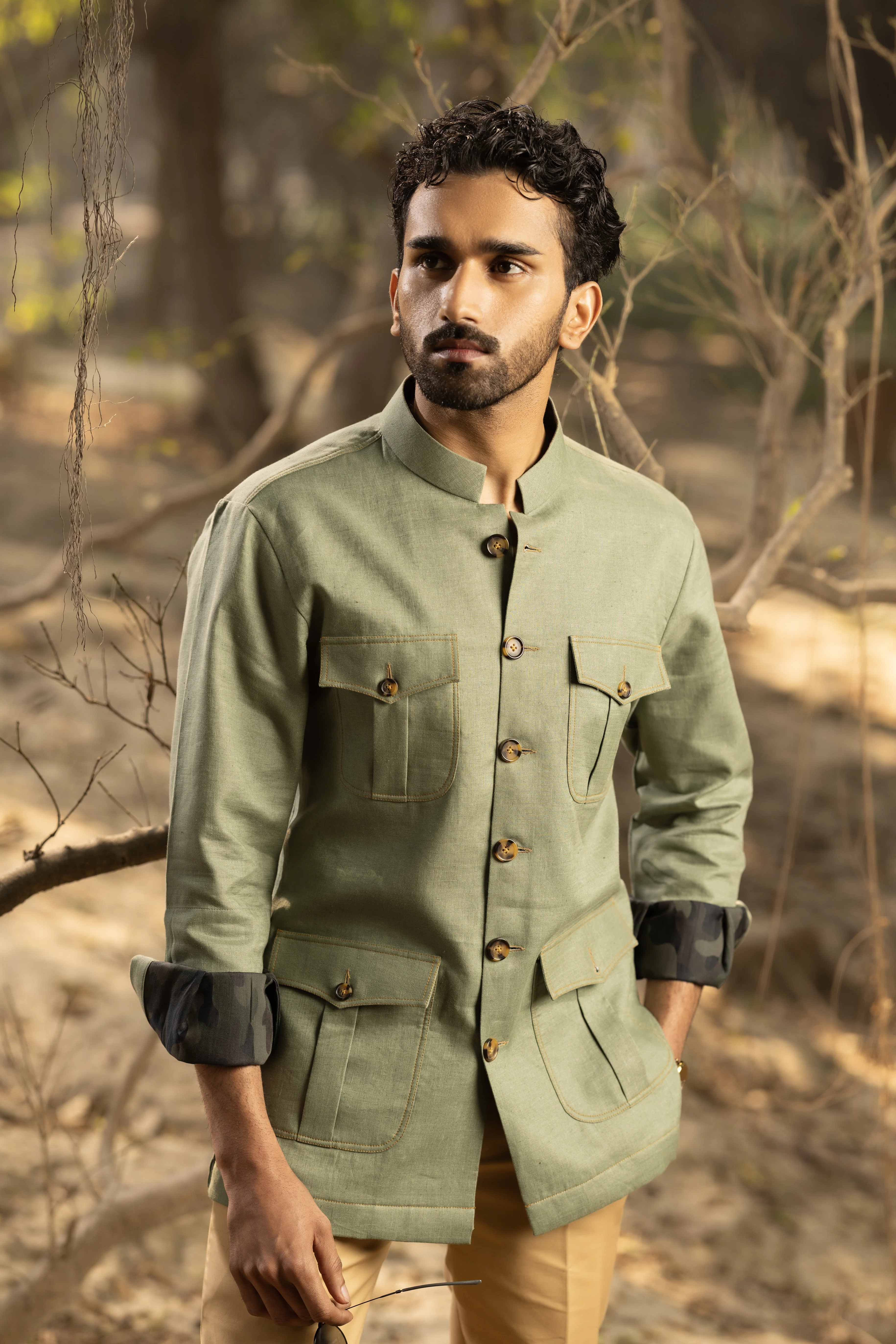 Green Safari Shirt - Image 2
