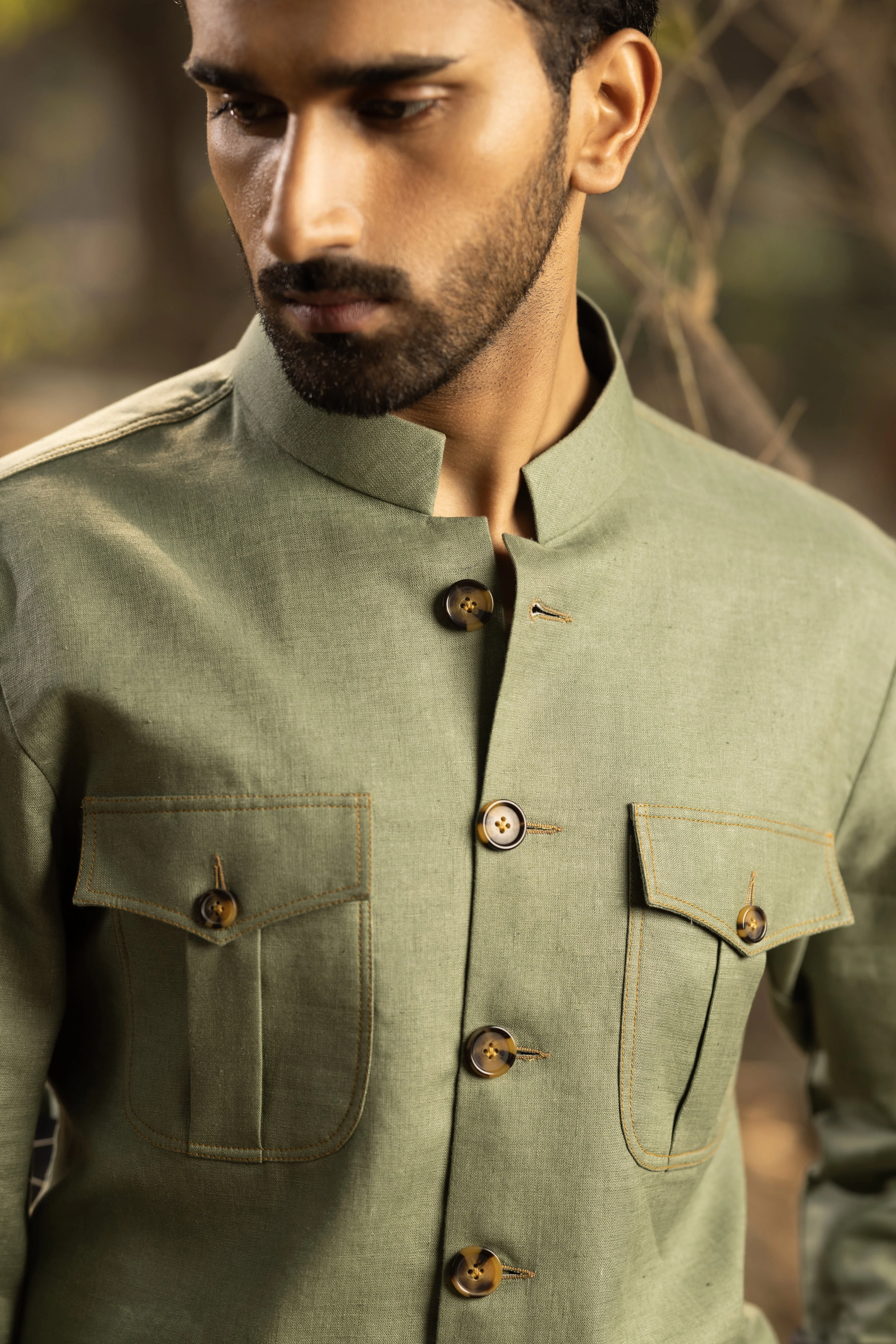 Green Safari Shirt - Image 3