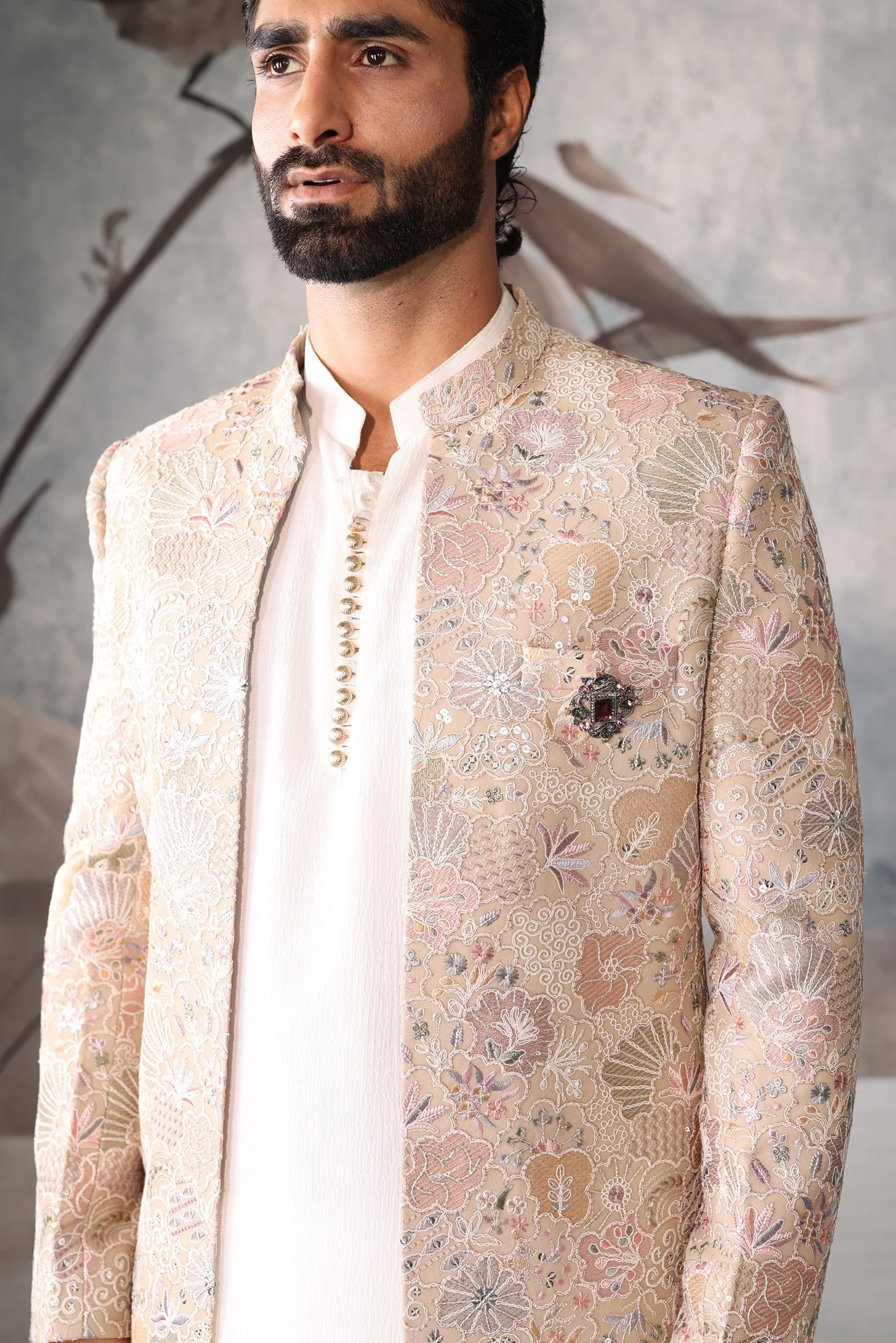 Beign floral design indo-western for men - Image 2