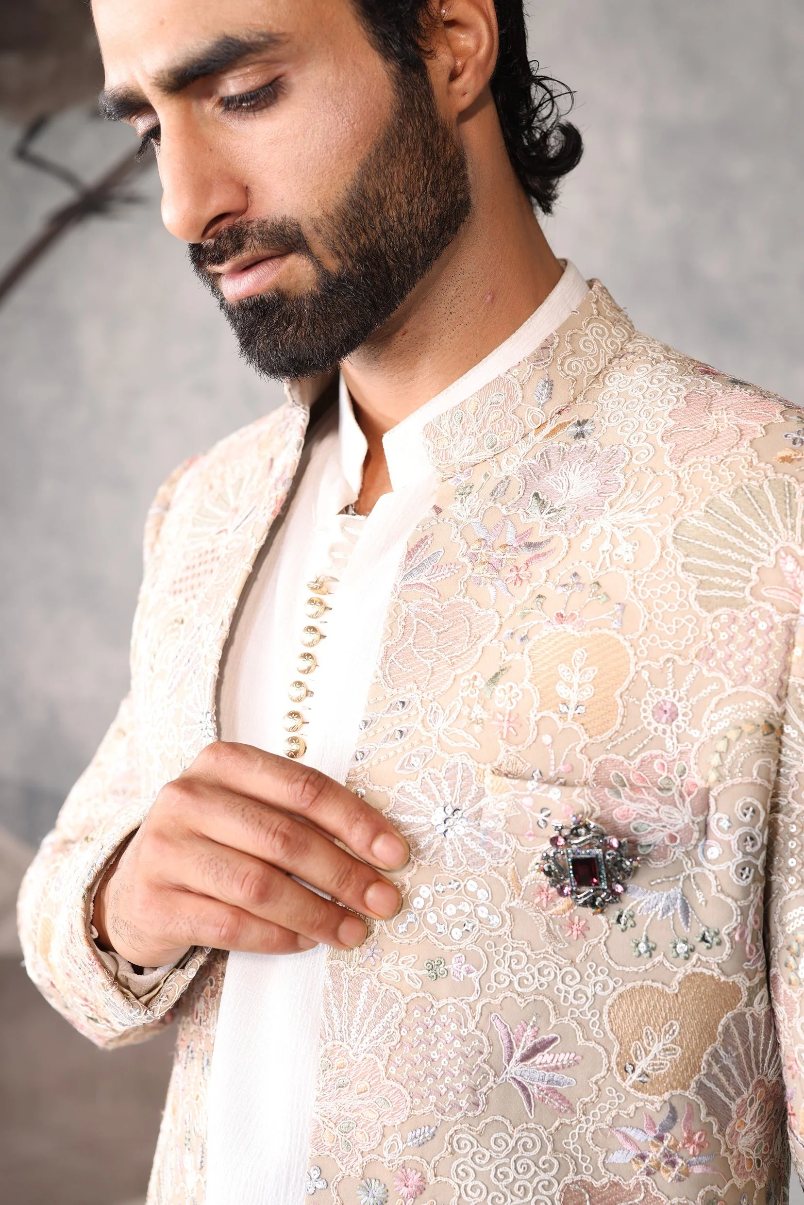 Beign floral design indo-western for men - Image 3