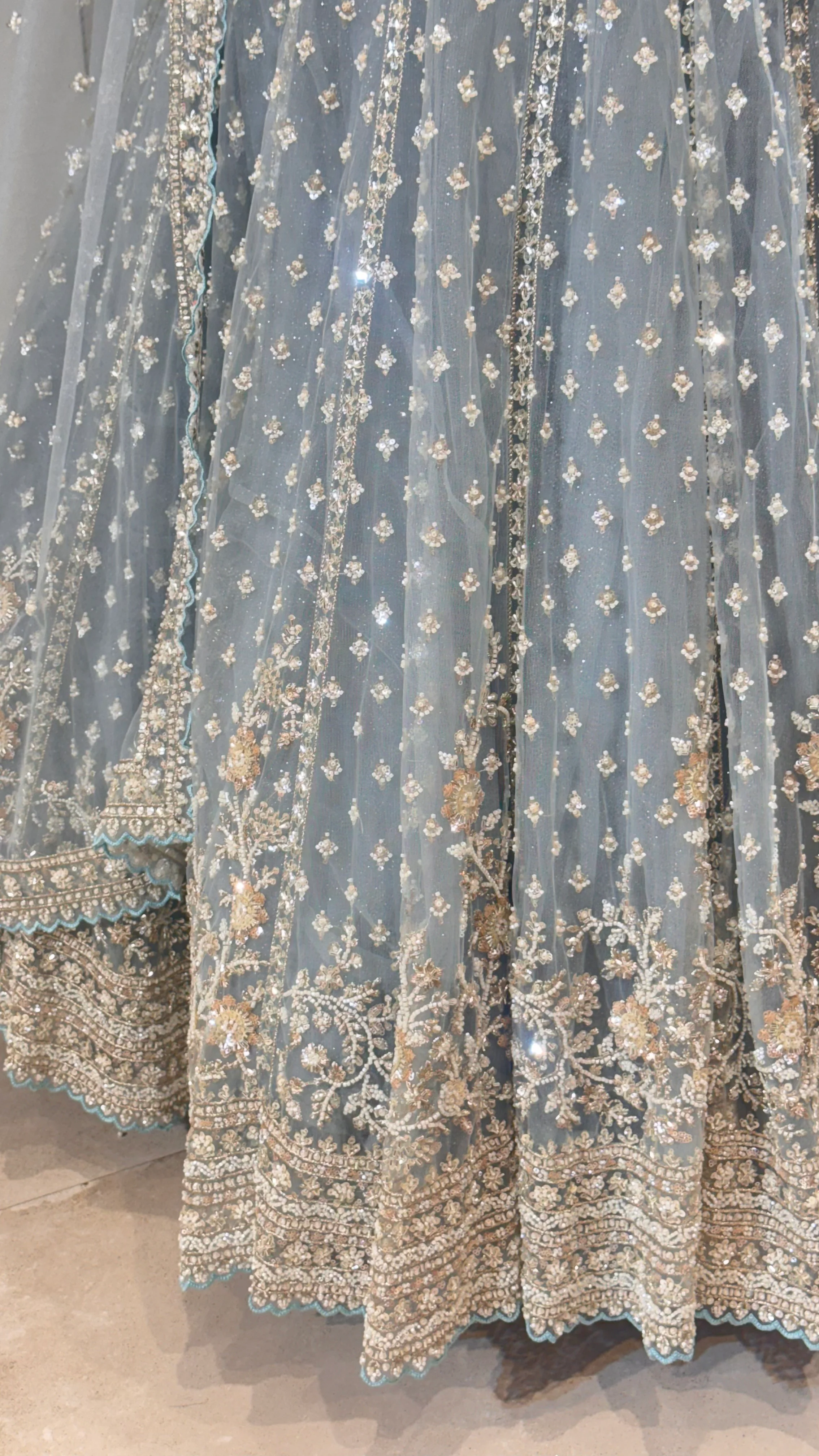 Light blue lehenga - Image 3