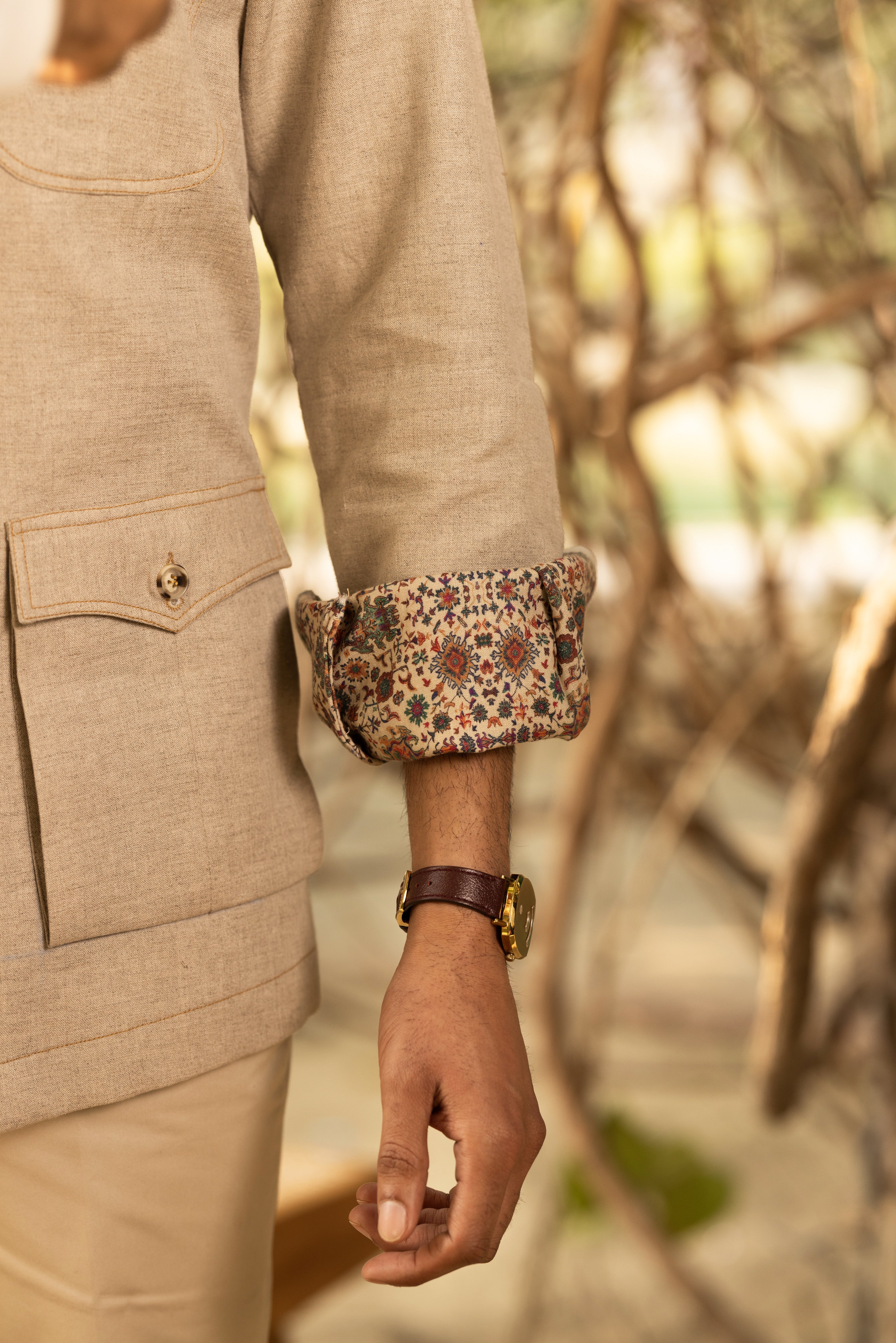 Light Brown Safari Shirt - Image 2
