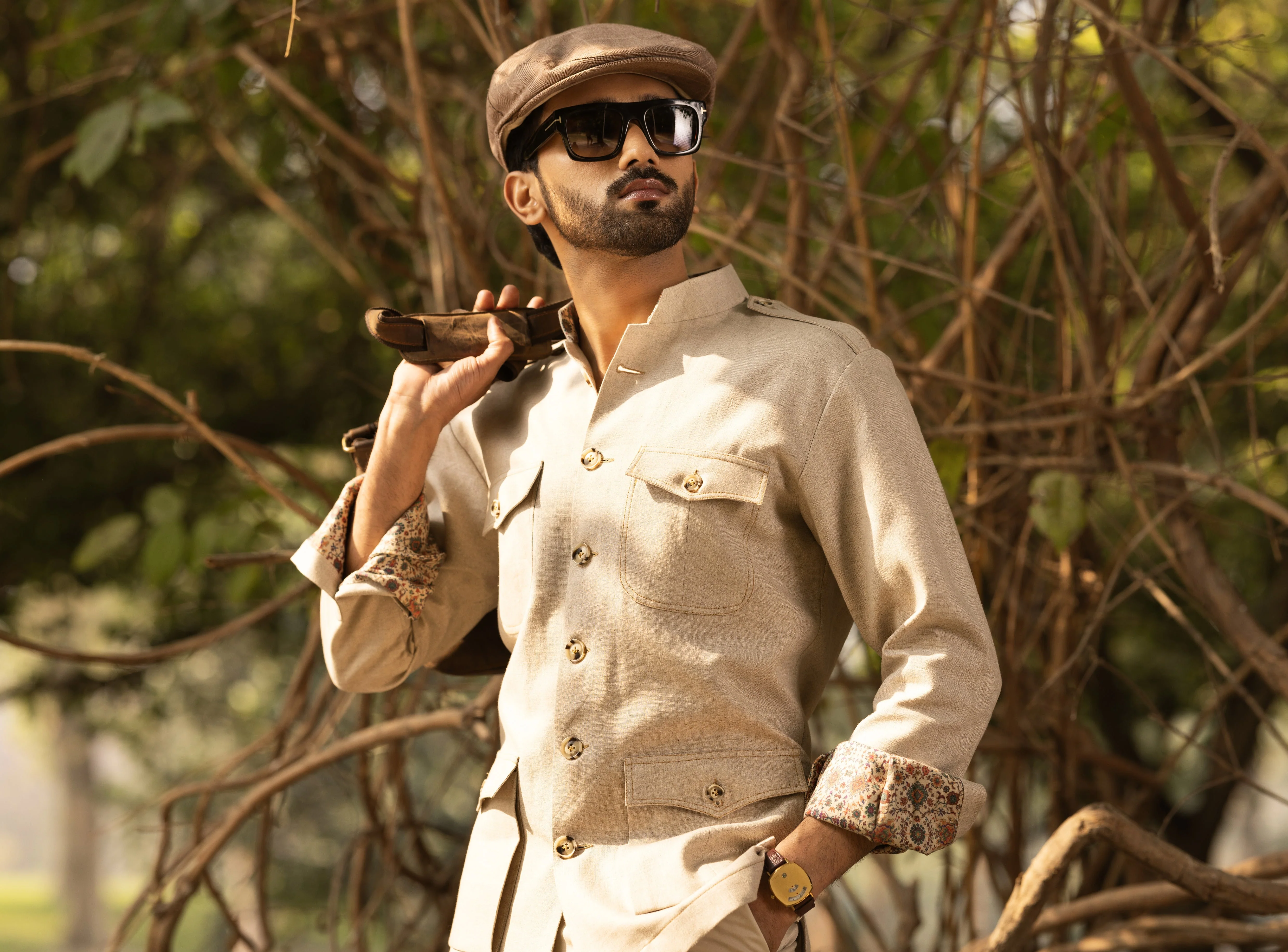 Light Brown Safari Shirt - Image 3