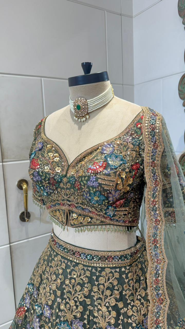Magical flower lehenga - Image 4