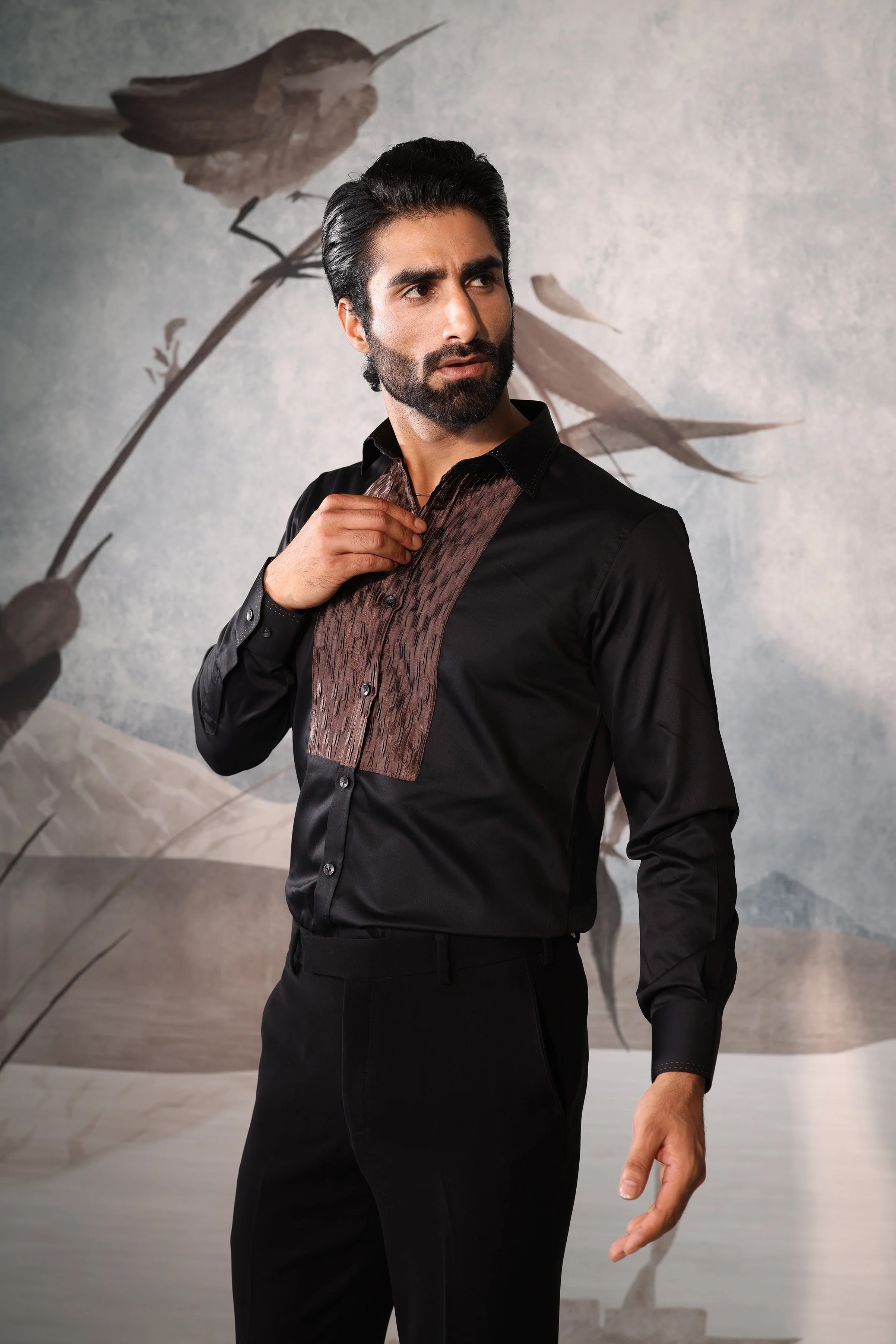 black & copper shirt - Image 4