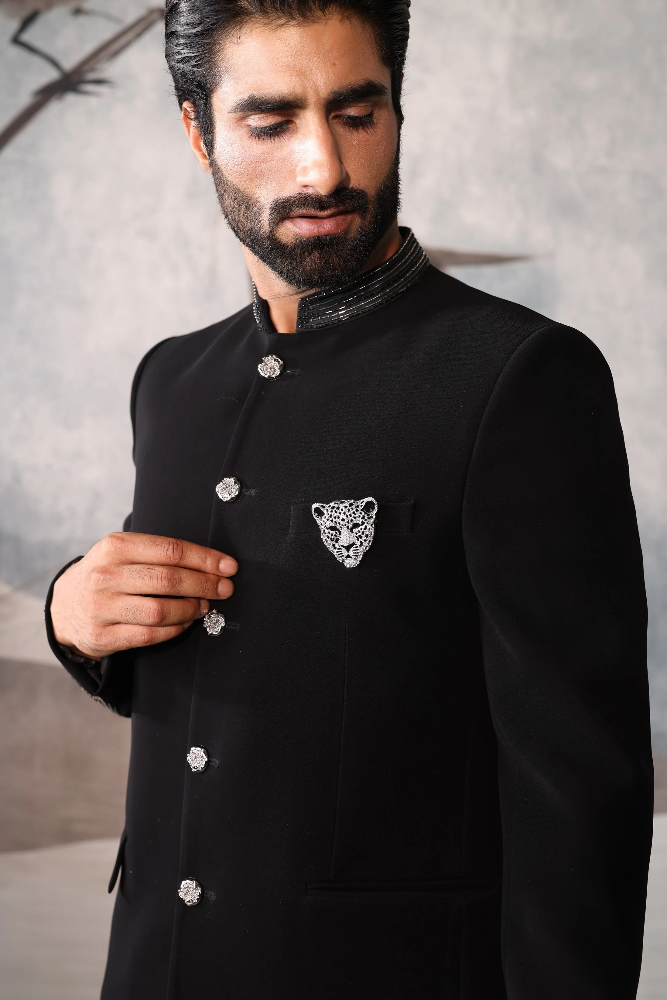 Men's Bandhgala Jacket - Image 4