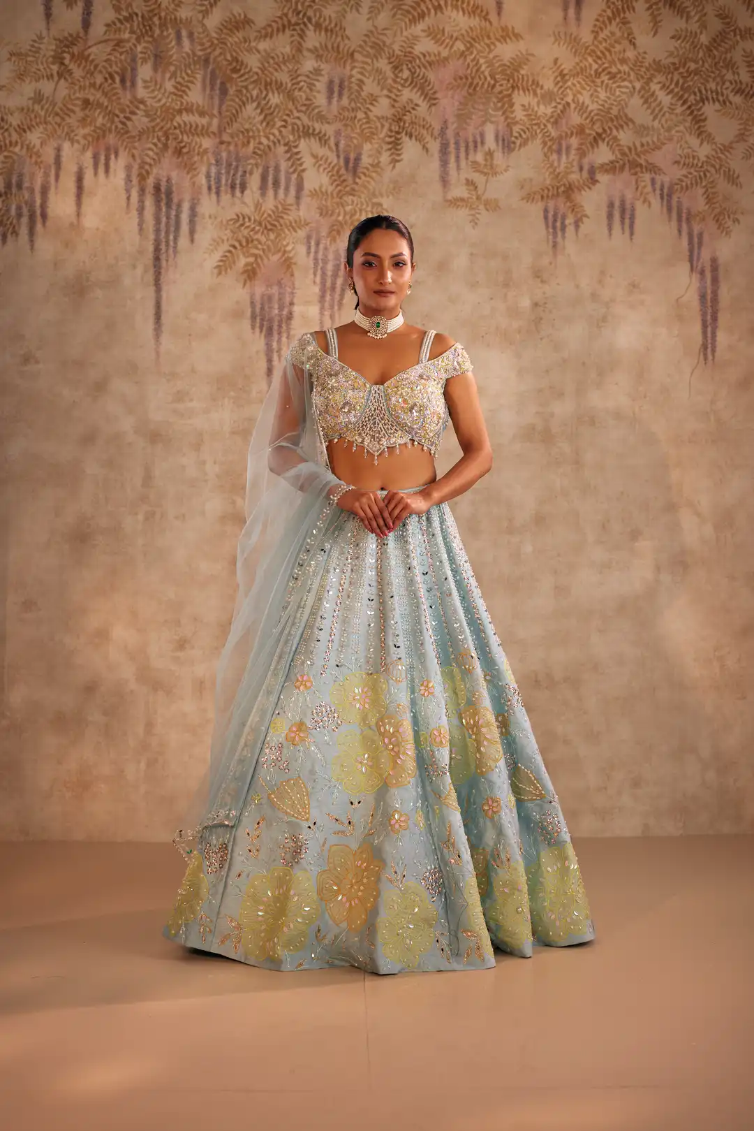 Mint mystique lehenga set - Image 2