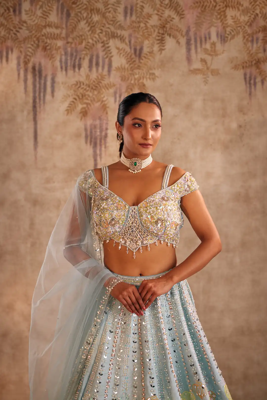 Mint mystique lehenga set - Image 3