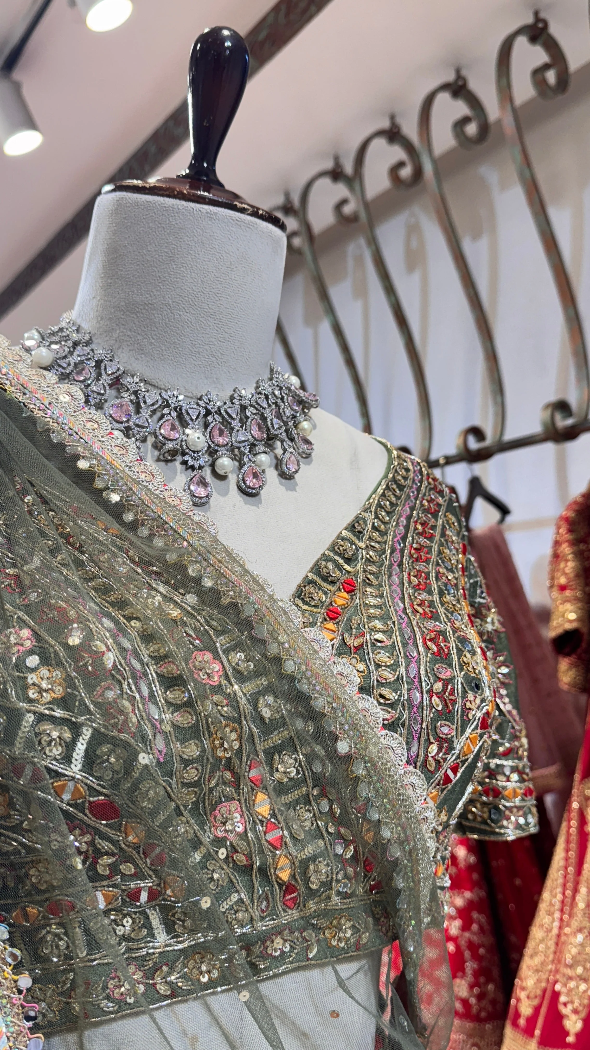 Multi color lehenga - Image 2