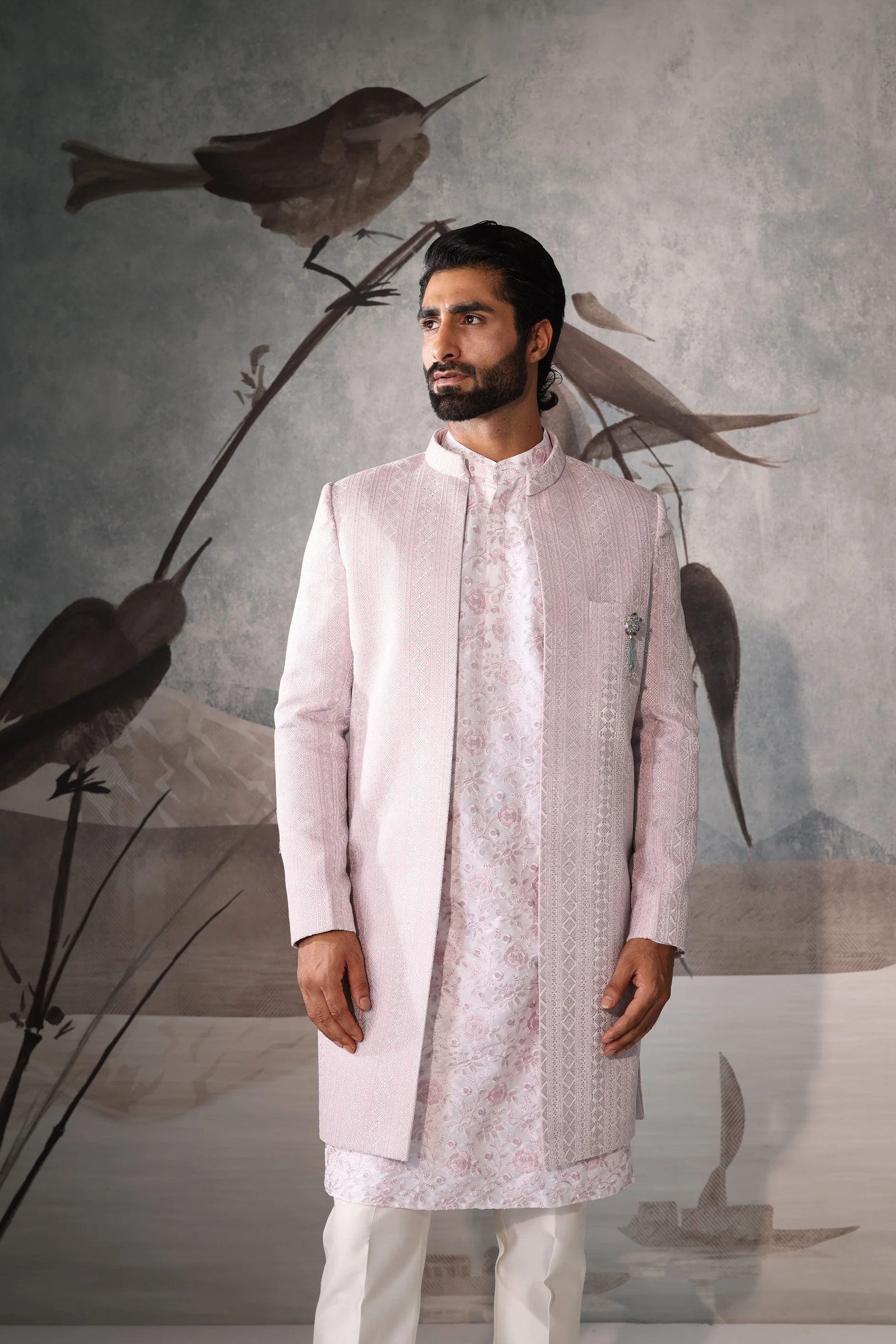 Pink  indo-western for men - Image 2