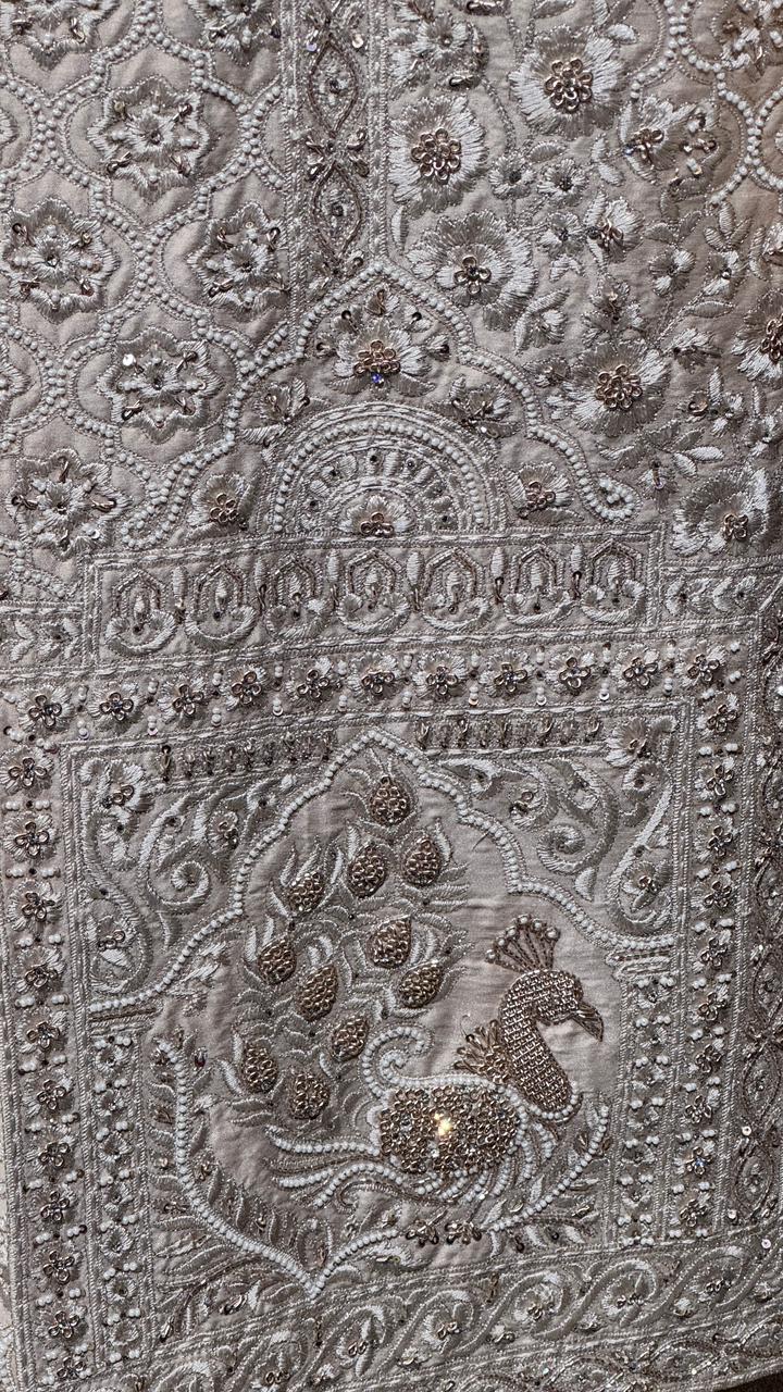 Peacock embroidered Sherwani - Image 5