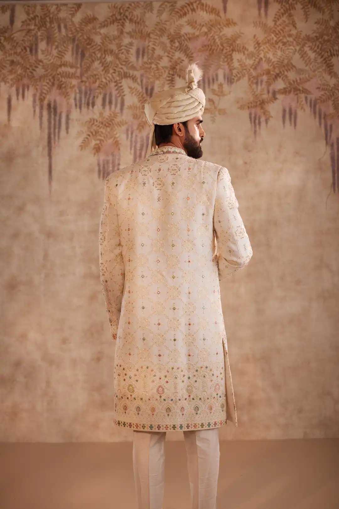 Radiant sherwani with heavy embroidery work - Image 6