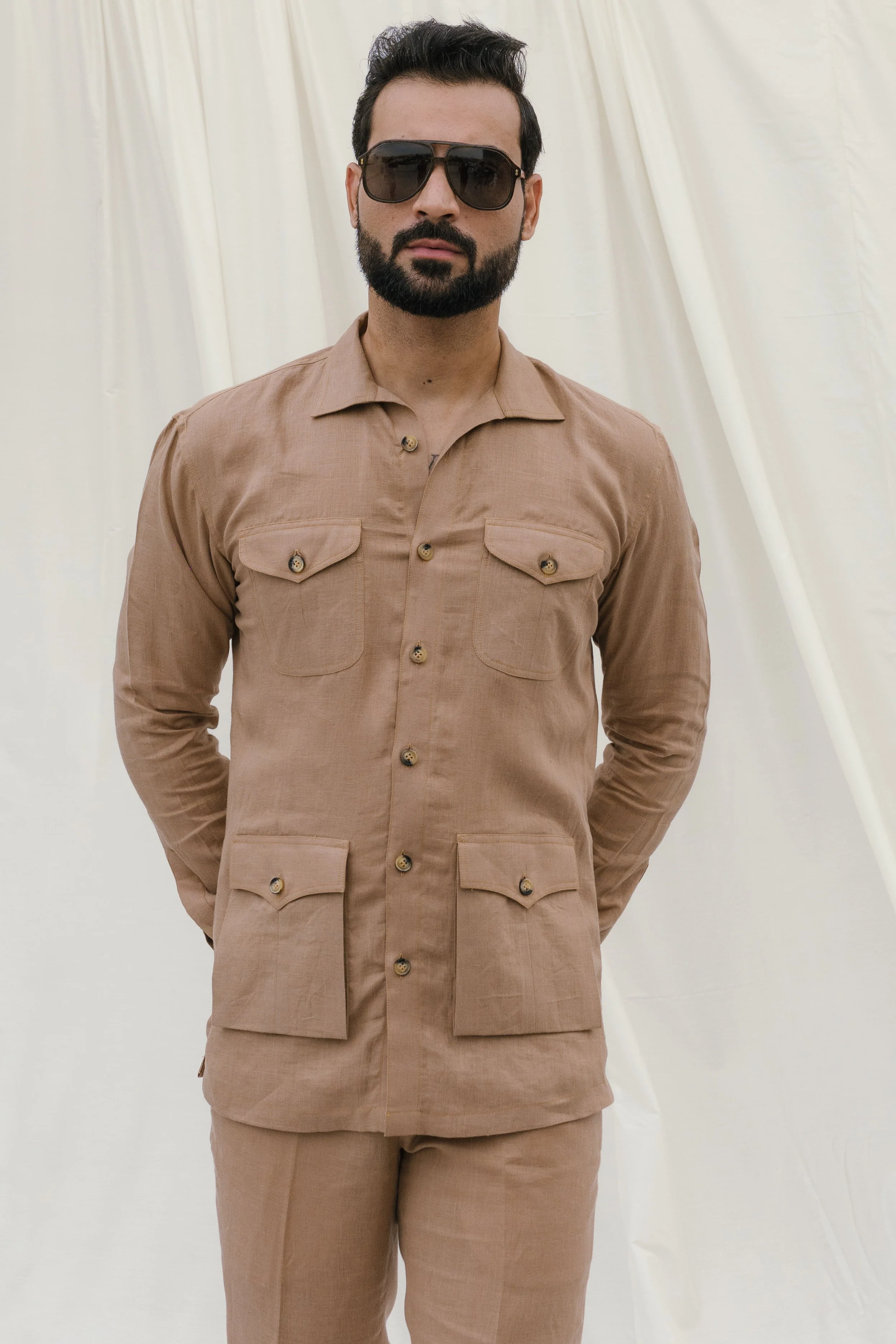 Safari Shirt 4 P with Shirt Collar - Image 4