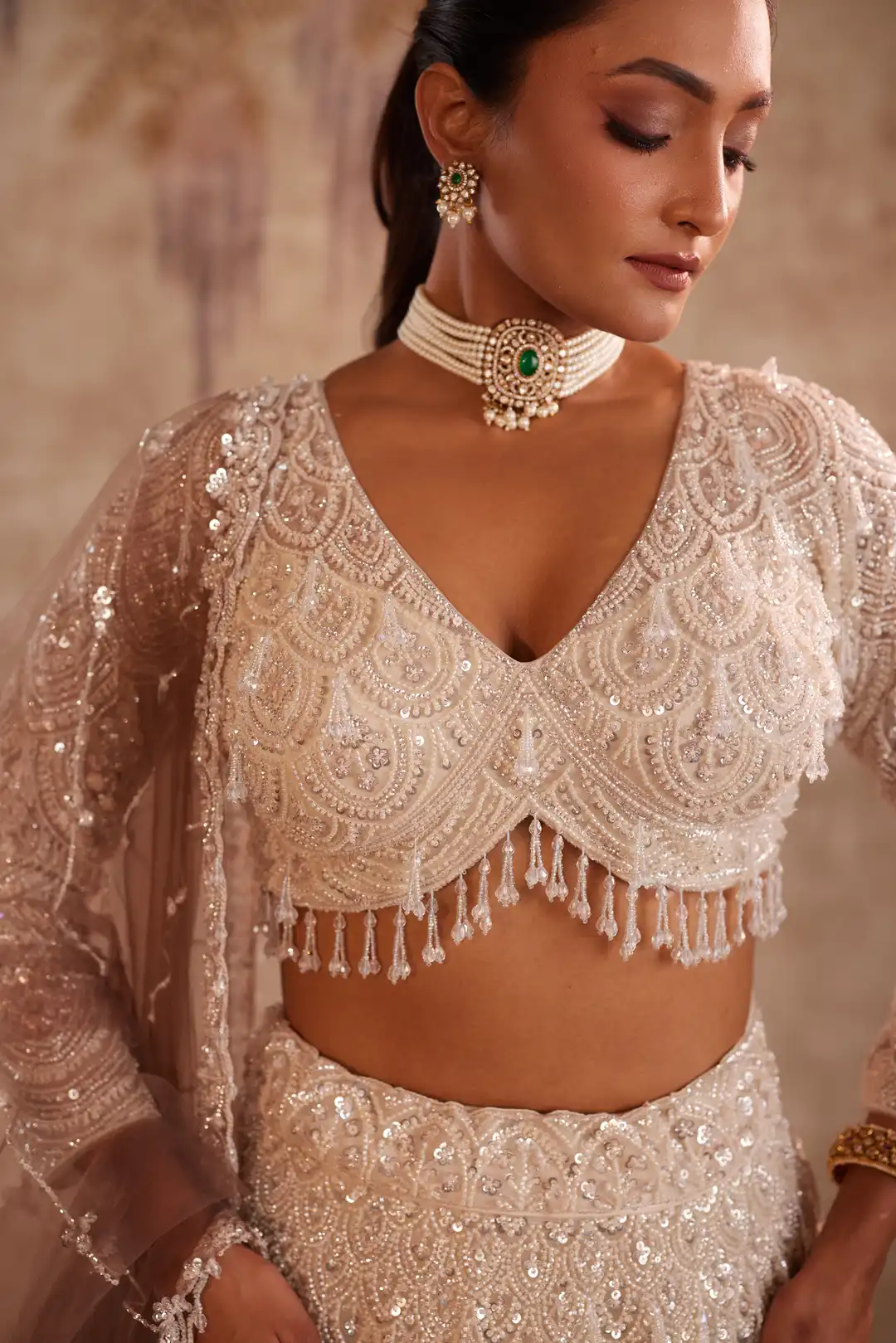 White ombre lehenga - Image 2