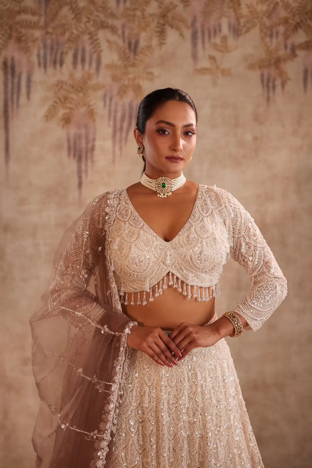 White ombre lehenga - Image 5